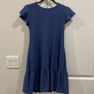 Great blue eyelet summer dress!